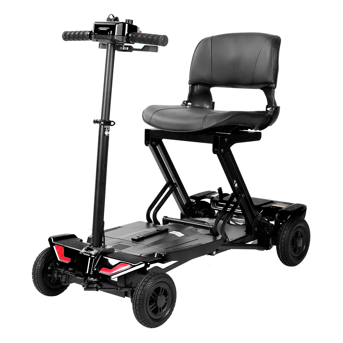 Rubicon FX07 - Premium One-Click Automatic Folding & Unfolding 4-Wheel Mobility Scooter with Remote Control for Seniors | Deluxe & Lightweight